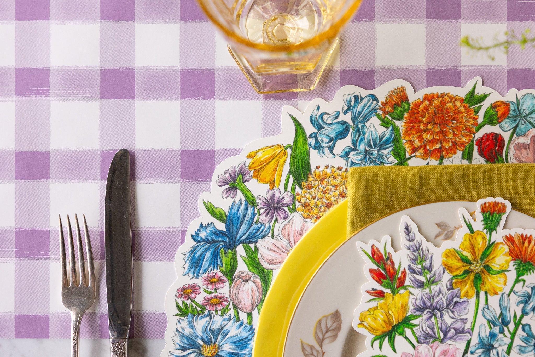 Die-cut Wildflower Wreath Placemat