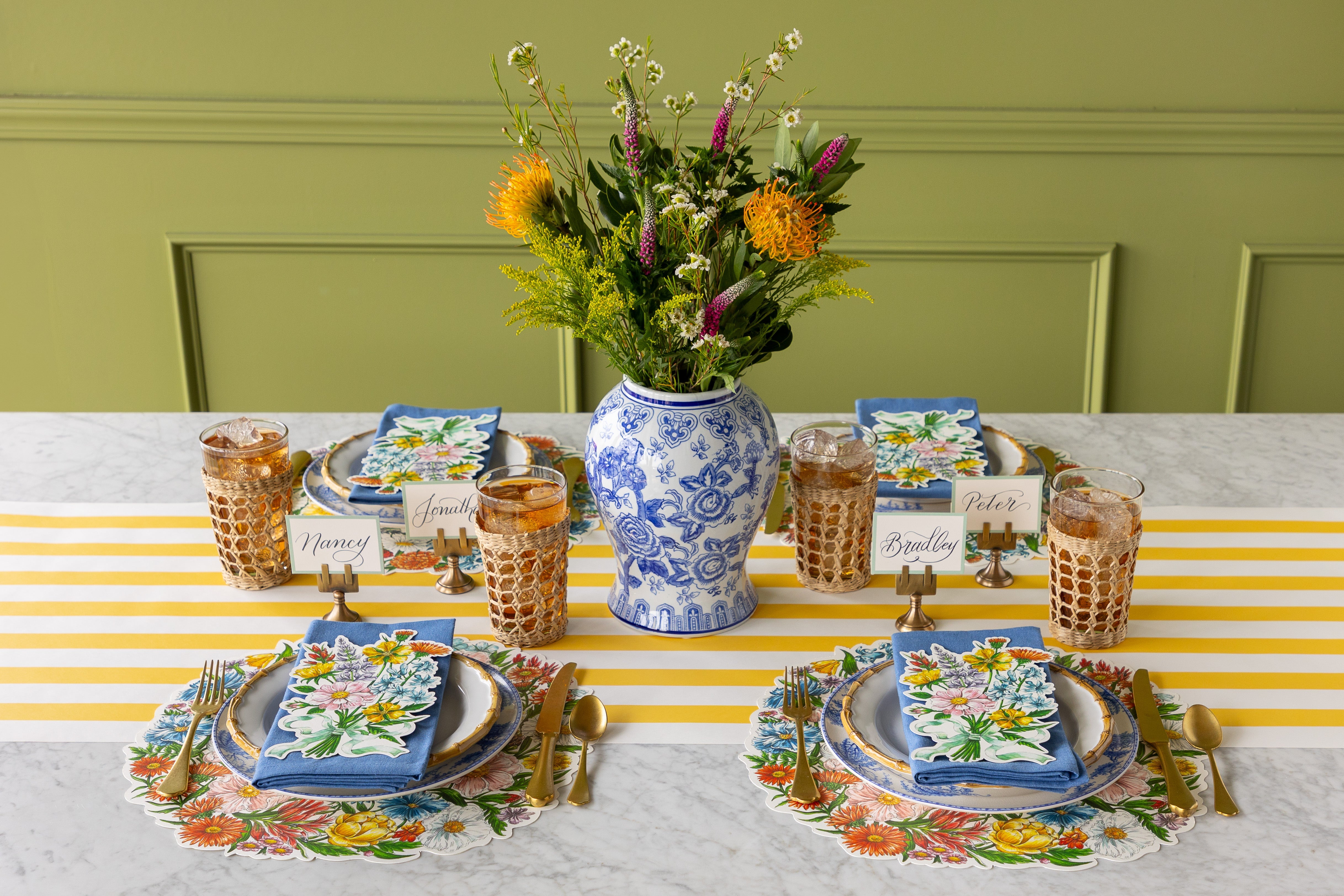 Die-cut Wildflower Wreath Placemat