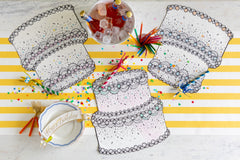 Die-cut Coloring Birthday Cake Placemat
