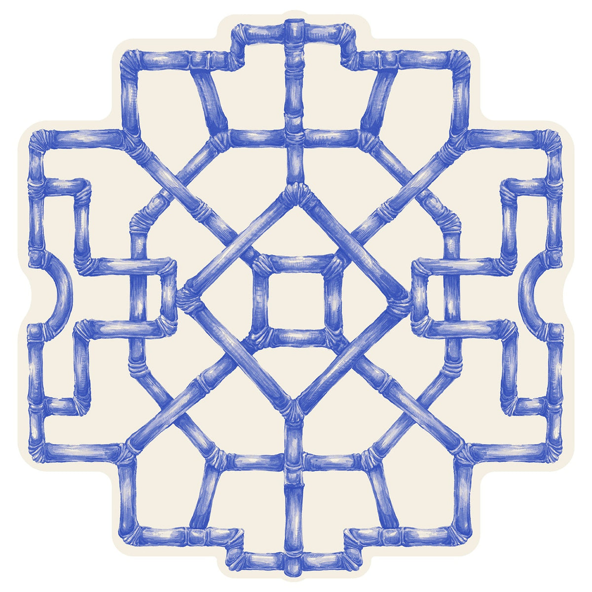 Die-cut Blue Bamboo Placemat