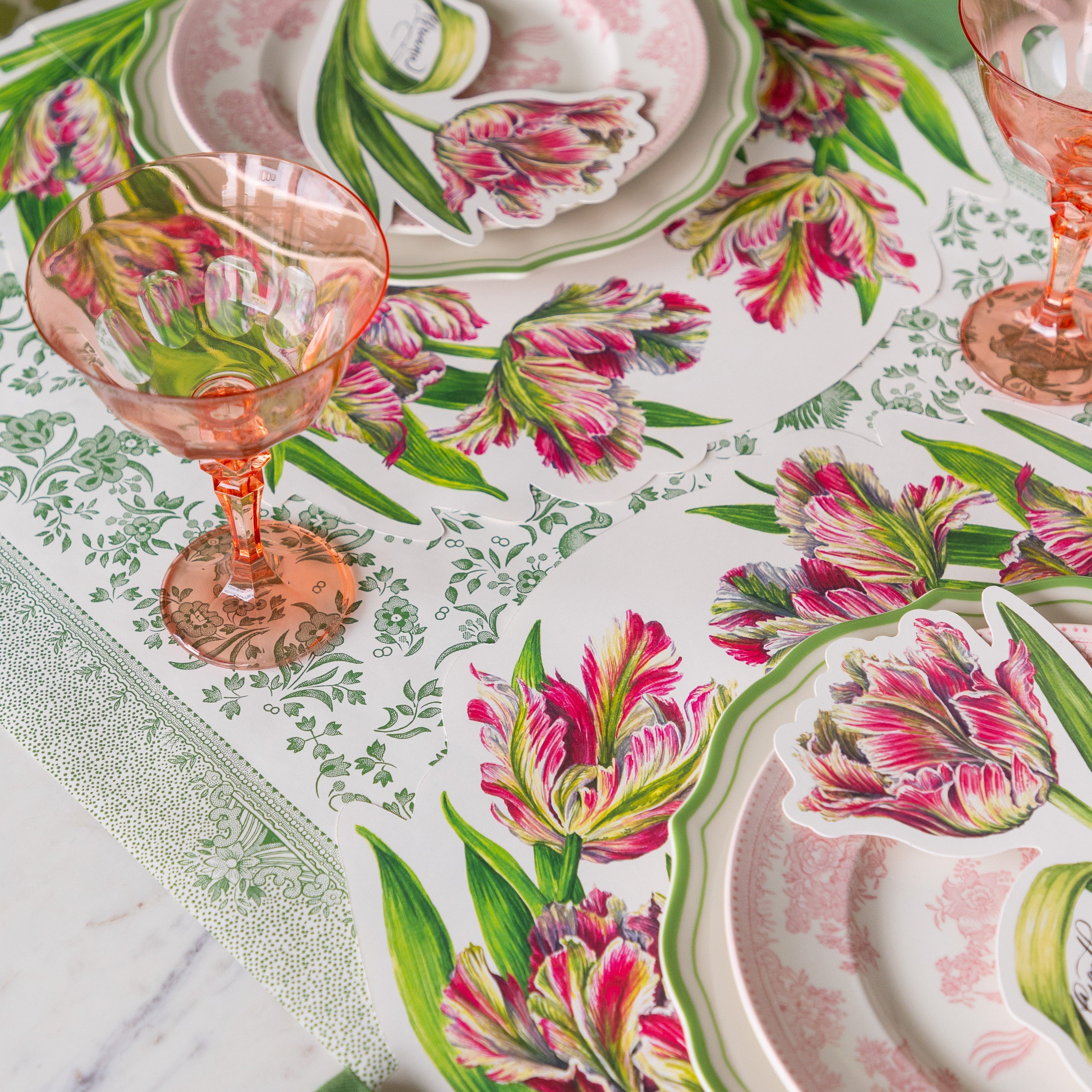Die-cut Parrot Tulip Placemat