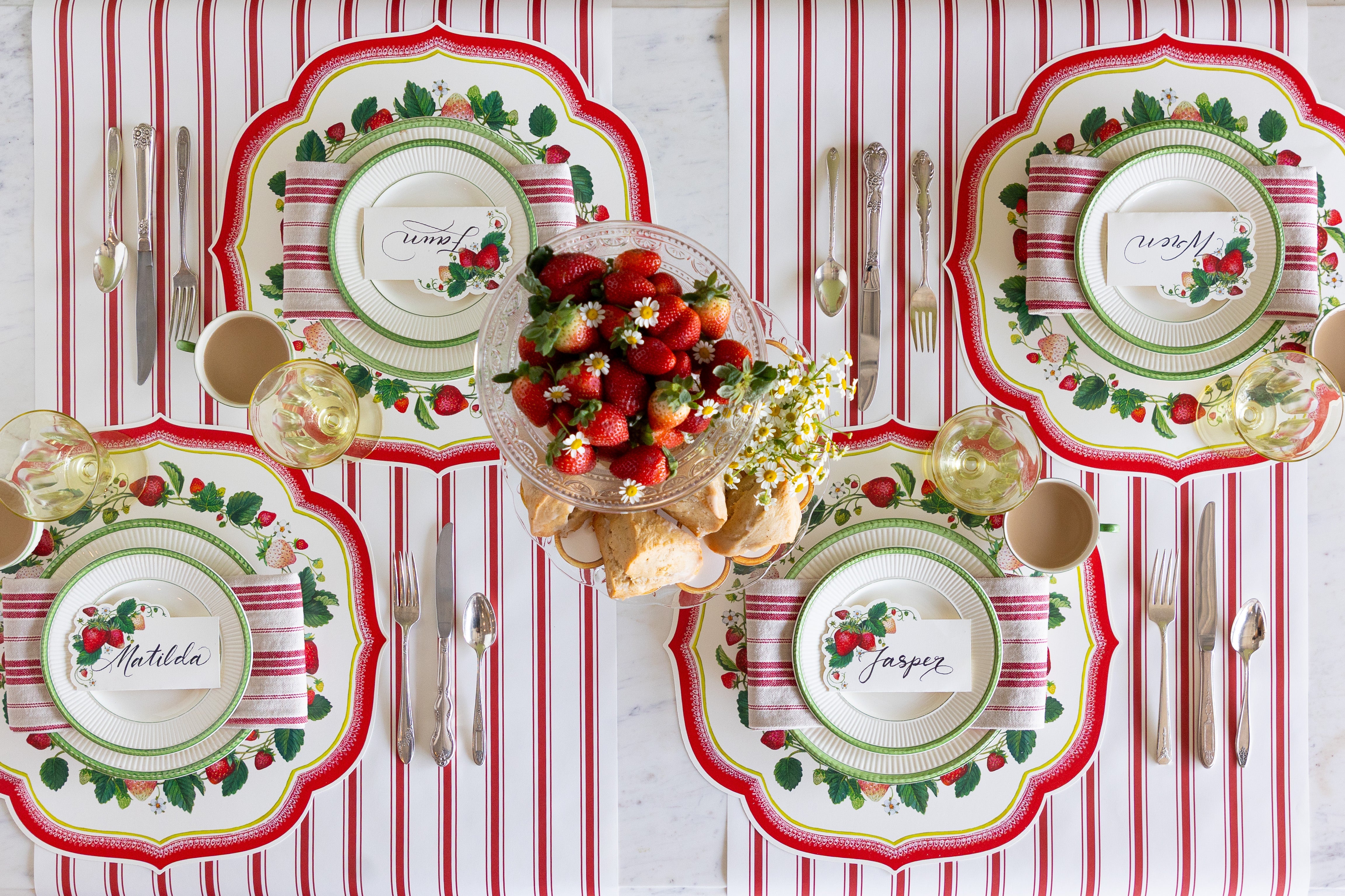 Die-cut Strawberry China Placemat