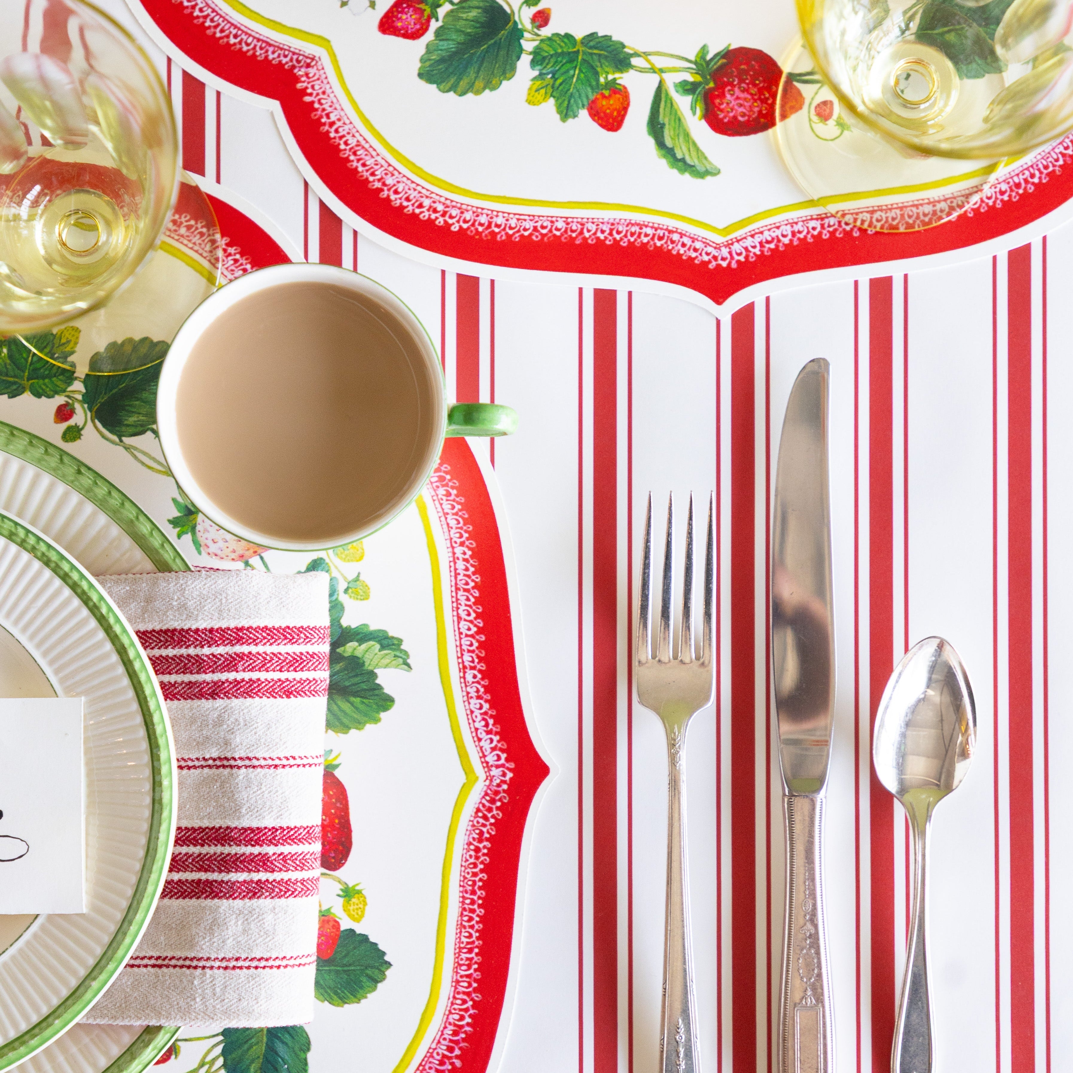 Die-cut Strawberry China Placemat