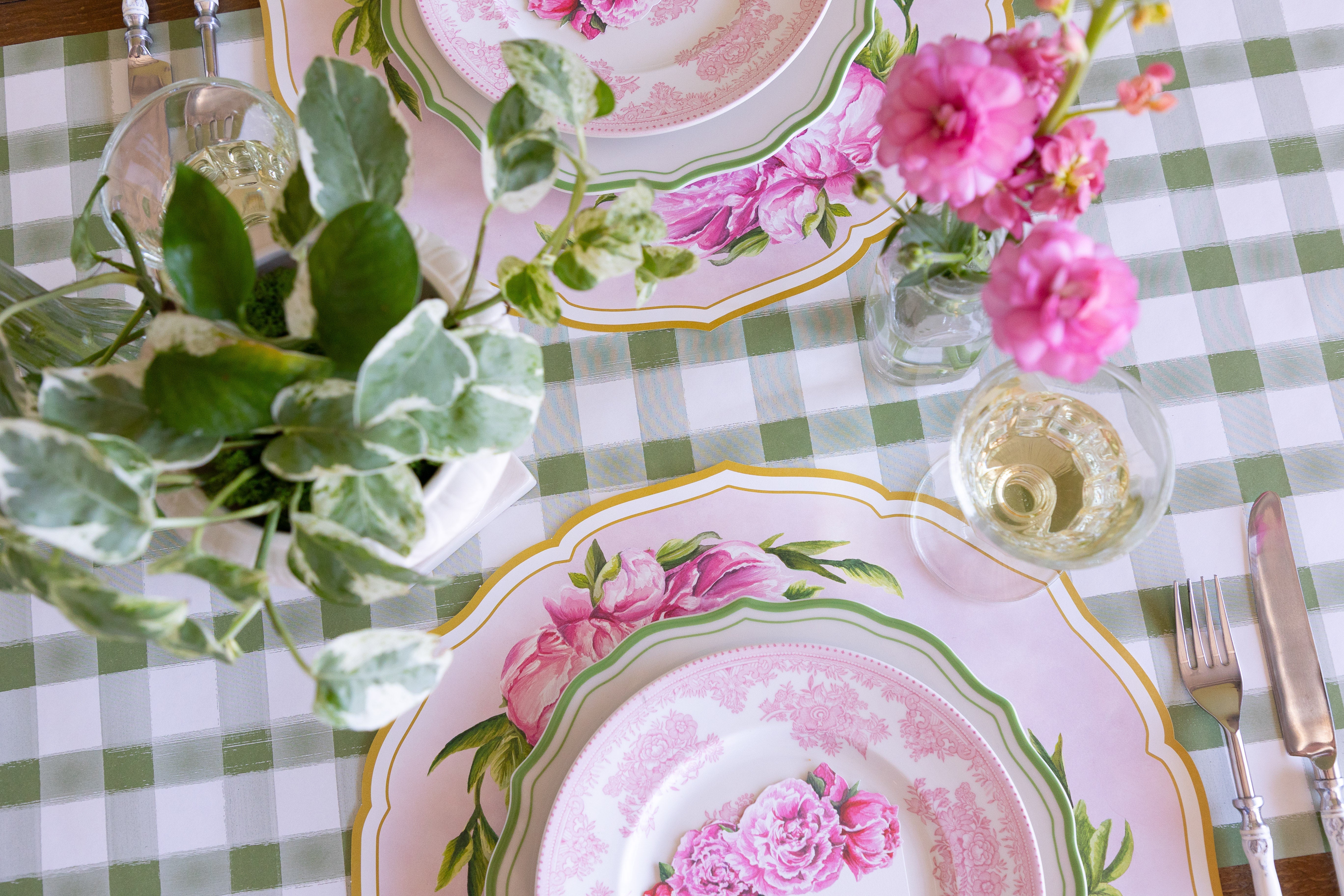 Die-cut Peony China Placemat