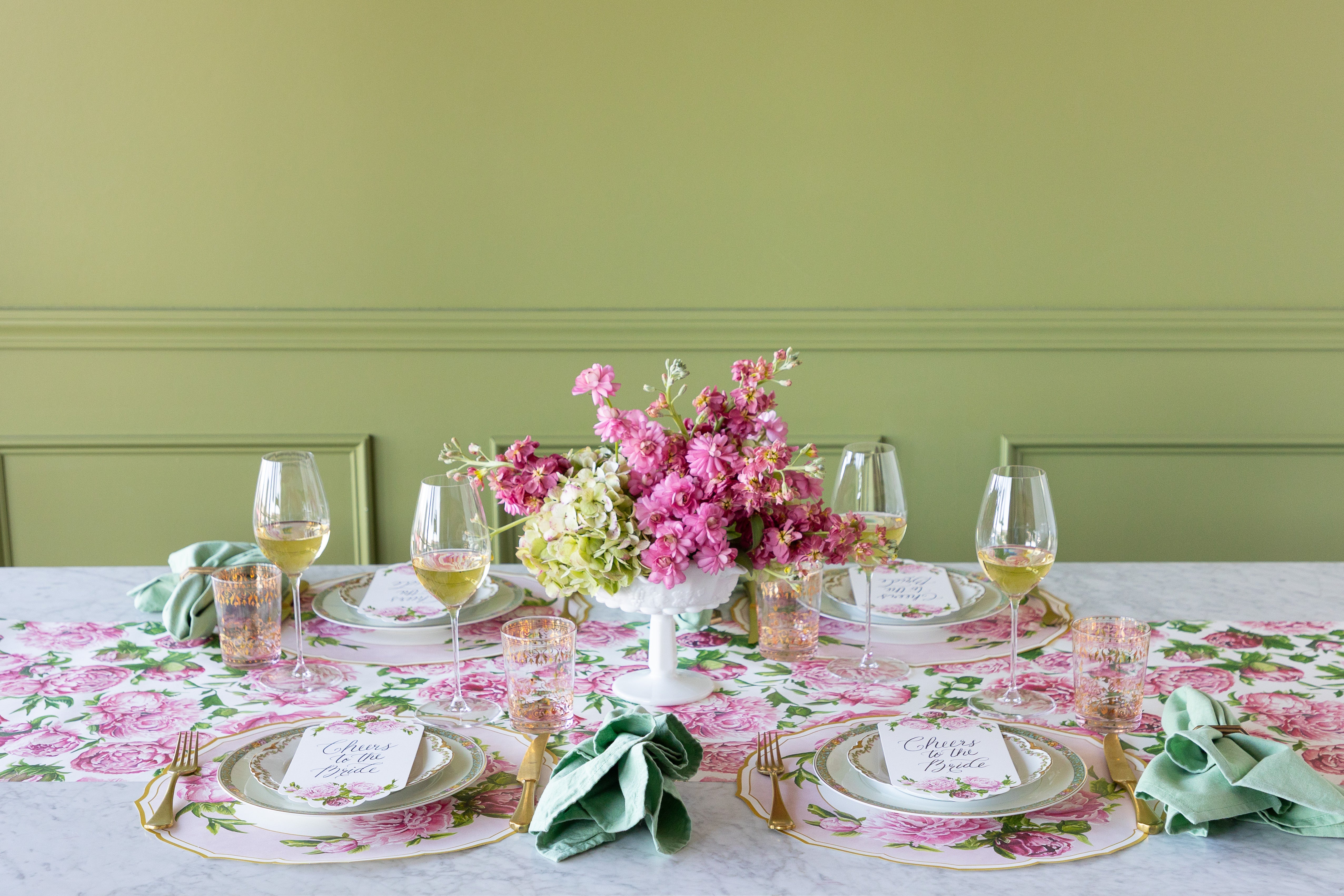Die-cut Peony China Placemat