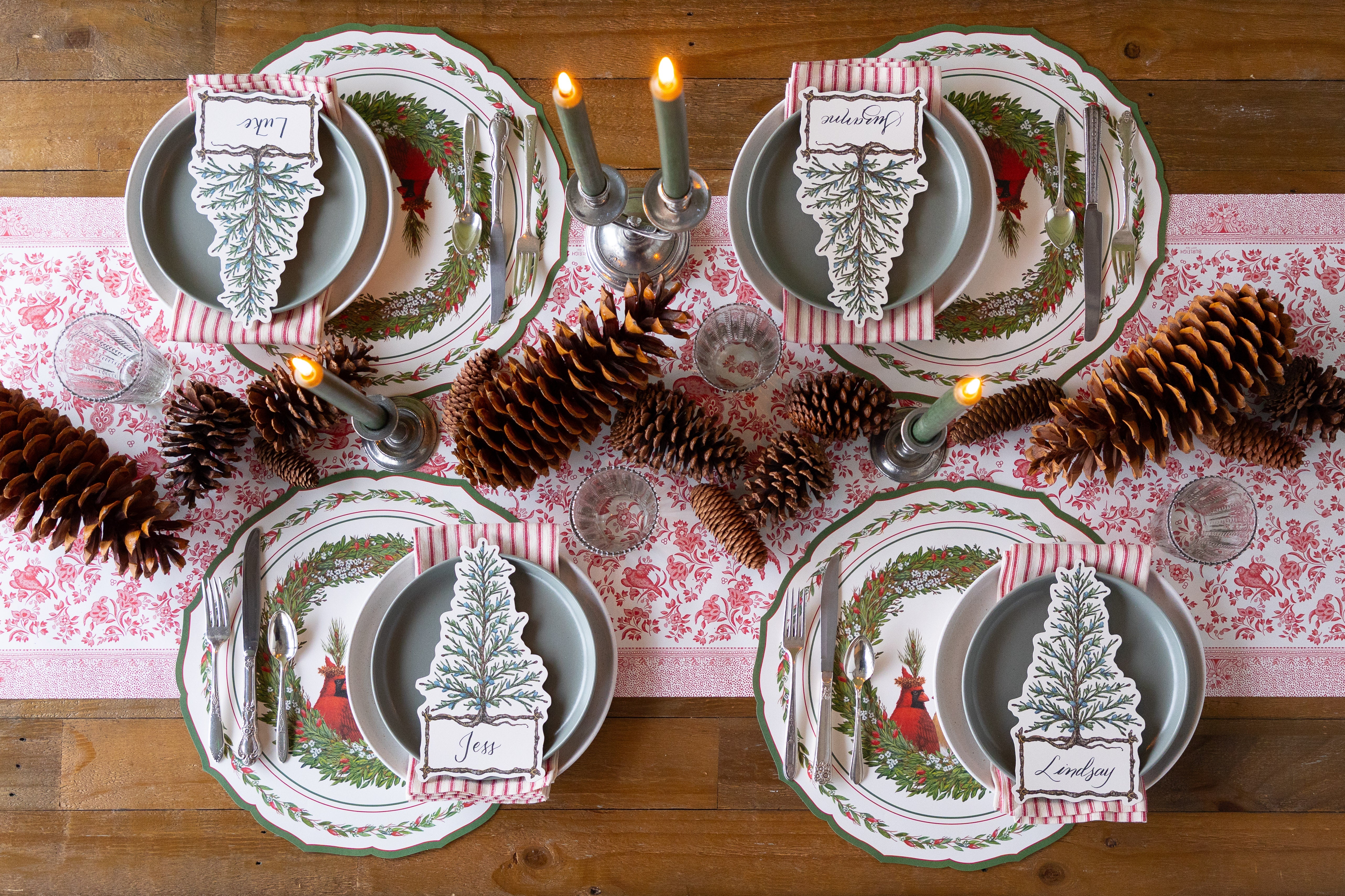 Die-cut Cardinal China Placemat