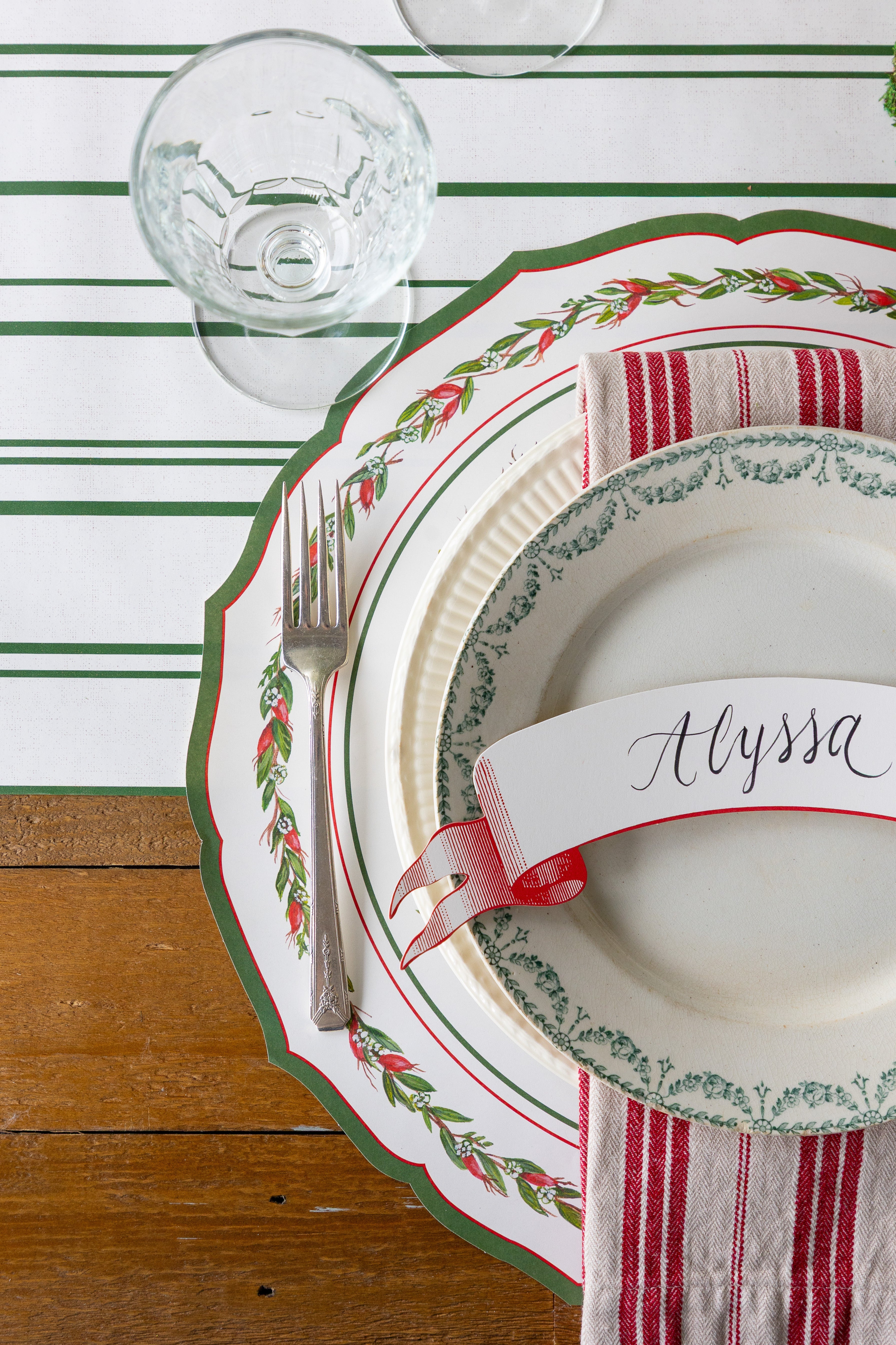 Die-cut Cardinal China Placemat