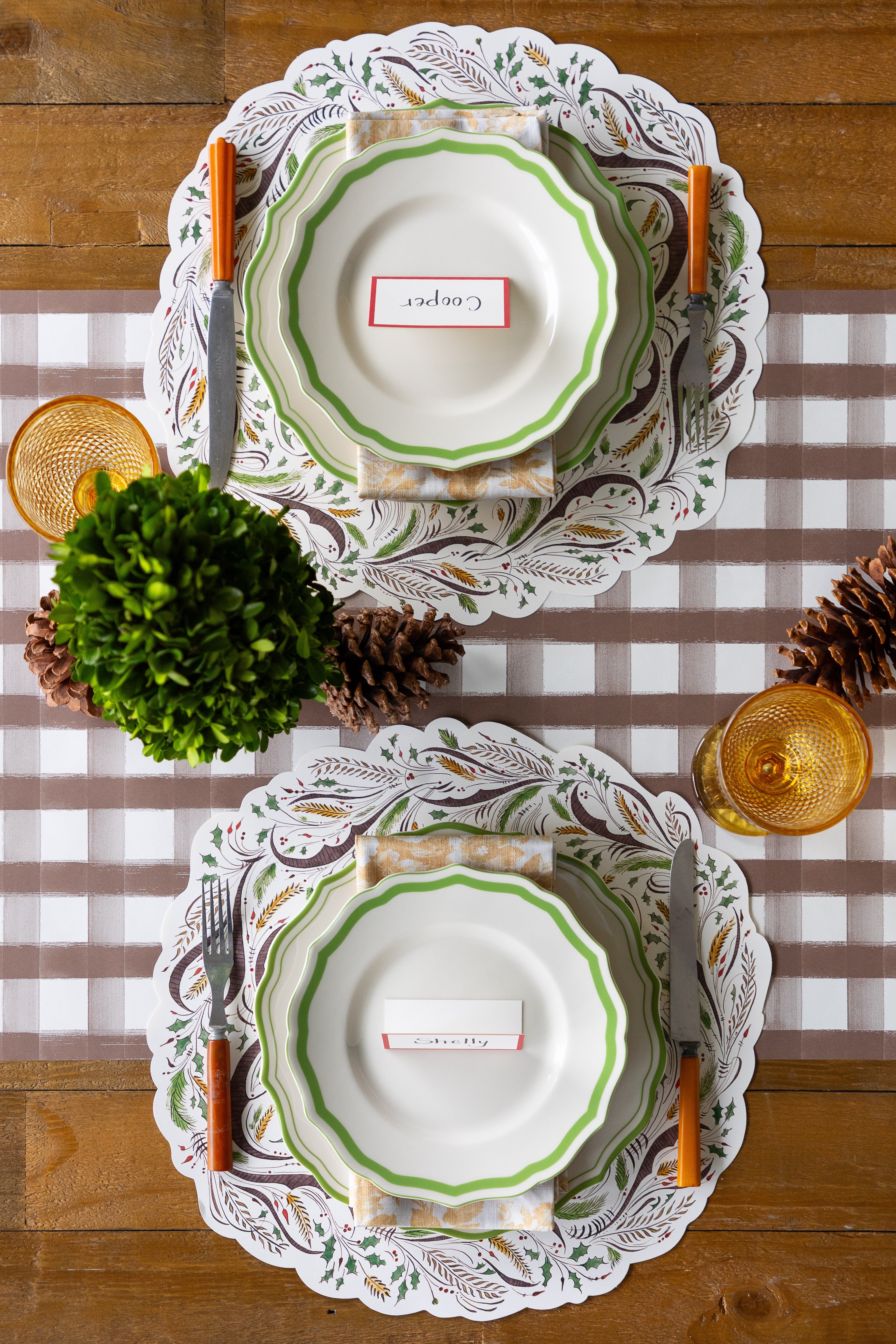 Die-cut Merry Christmas Placemat