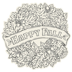 Die-cut Happy Fall Coloring Placemat