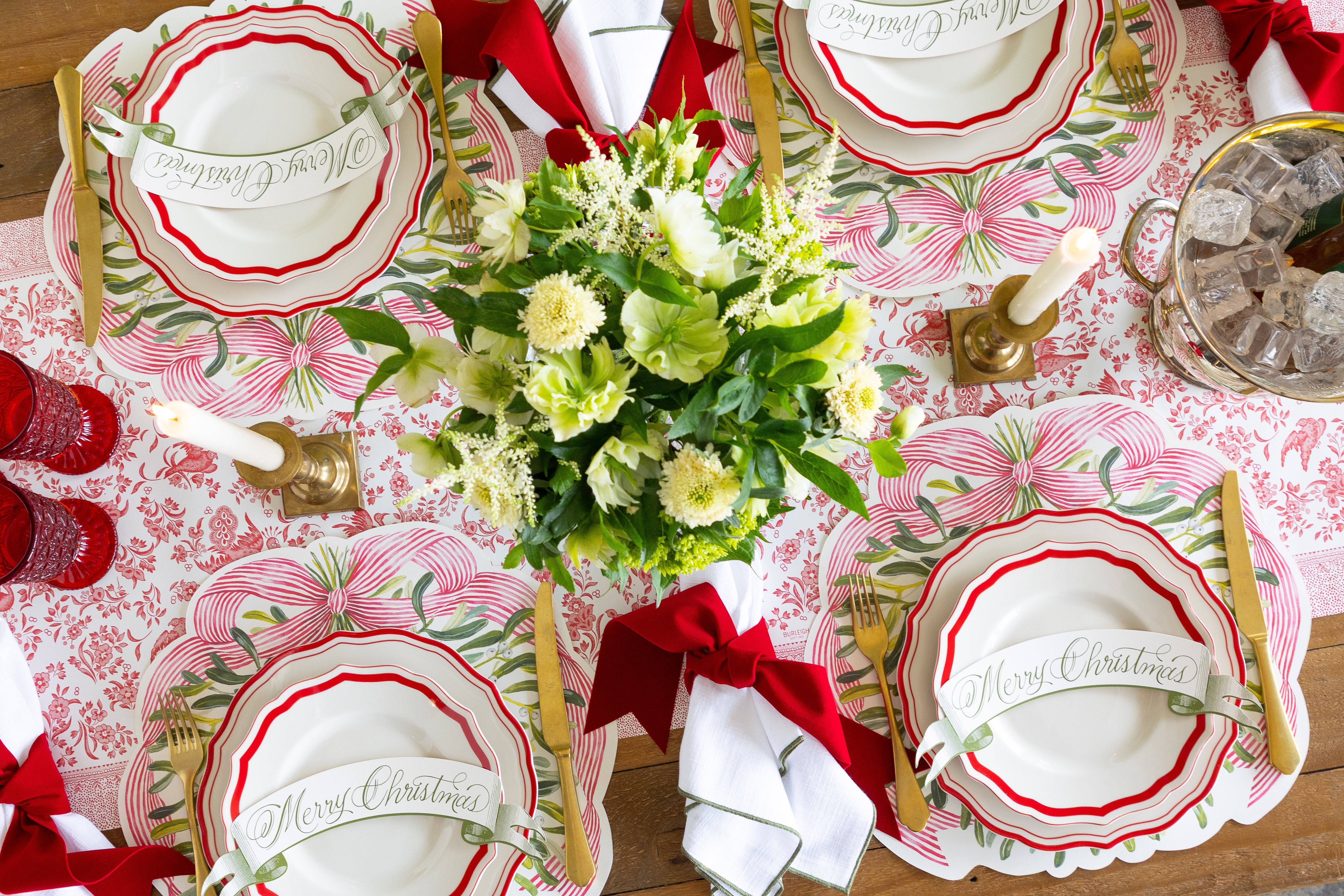 Die-cut Mistletoe Placemat