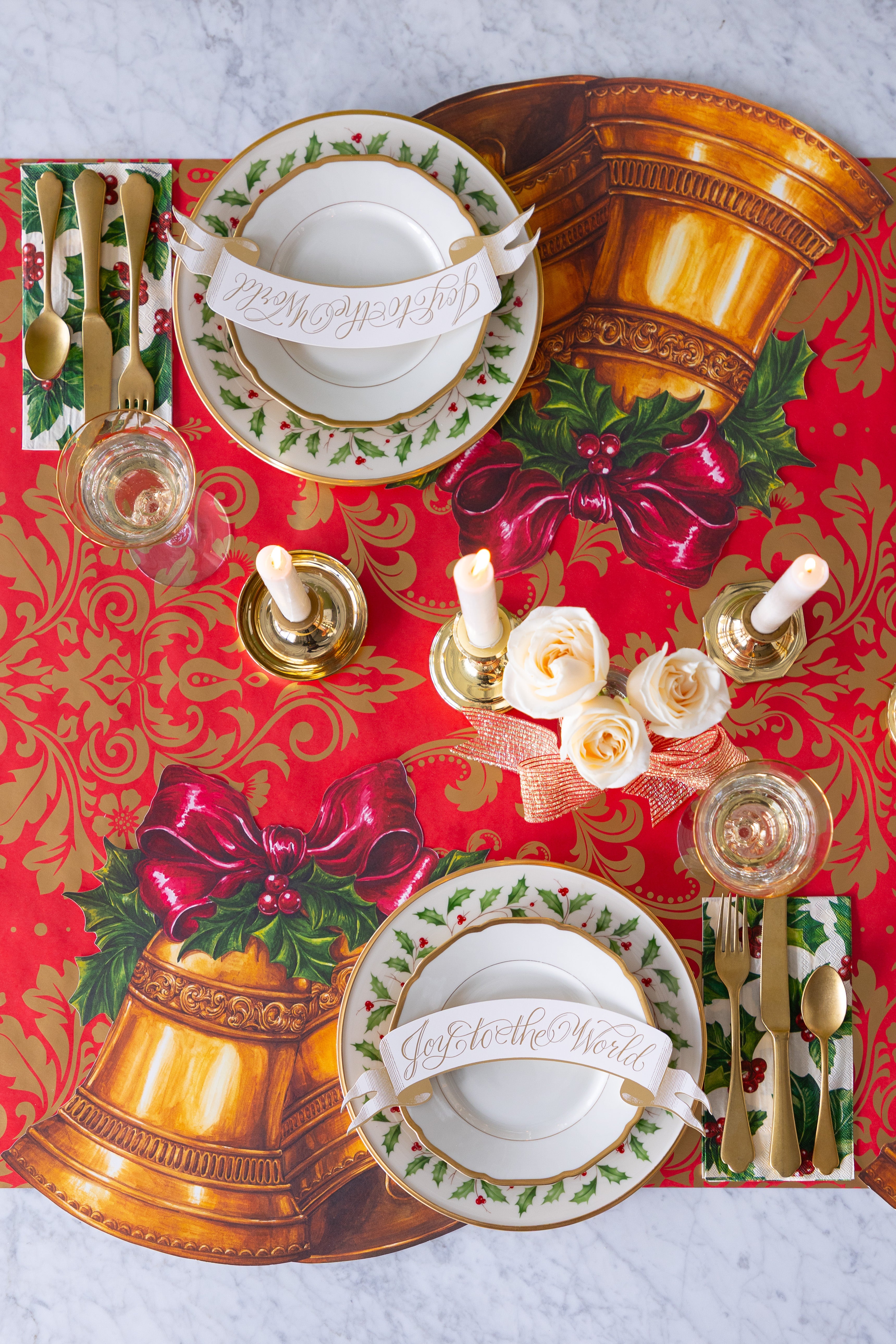Die-cut Christmas Bells Placemat