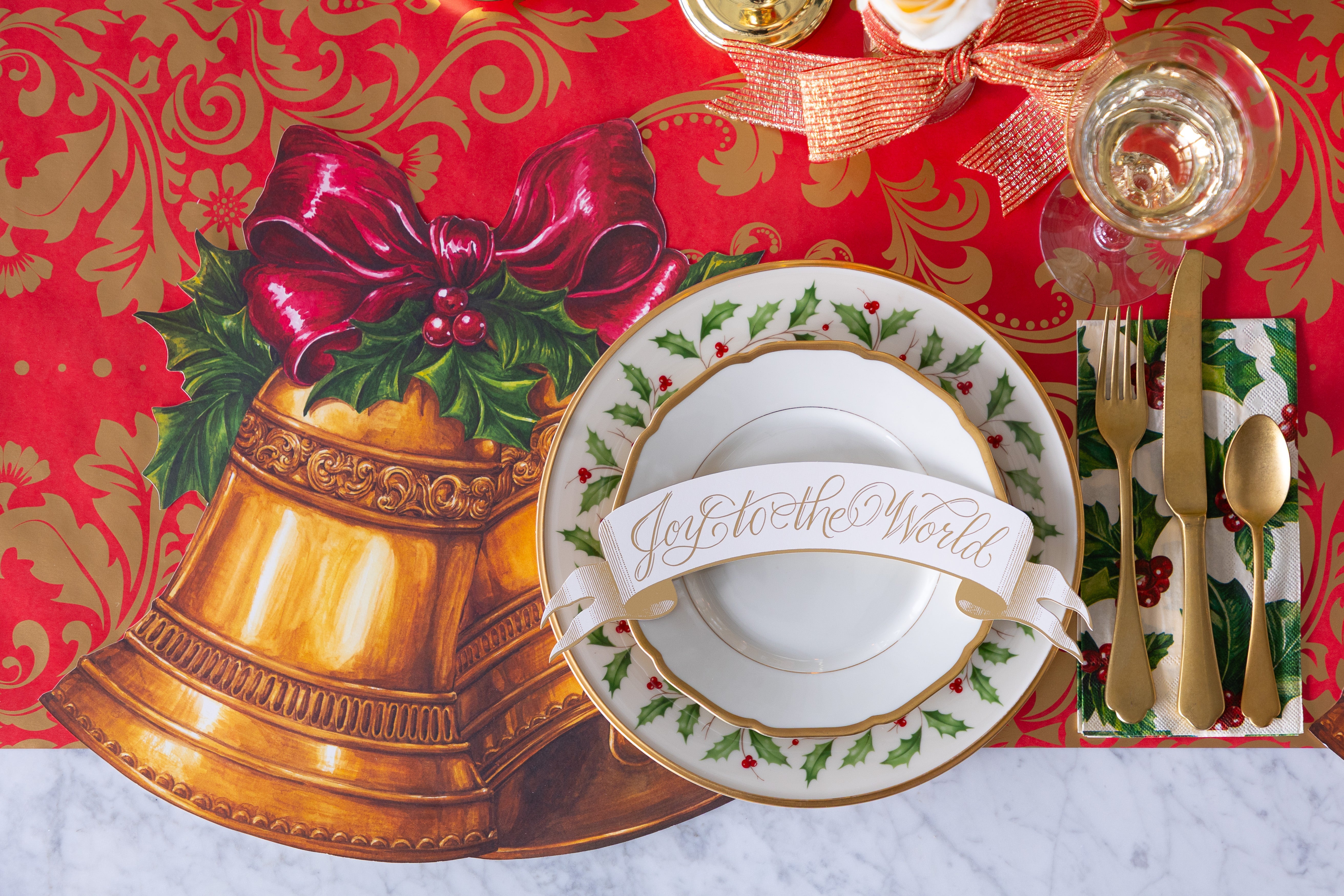 Die-cut Christmas Bells Placemat