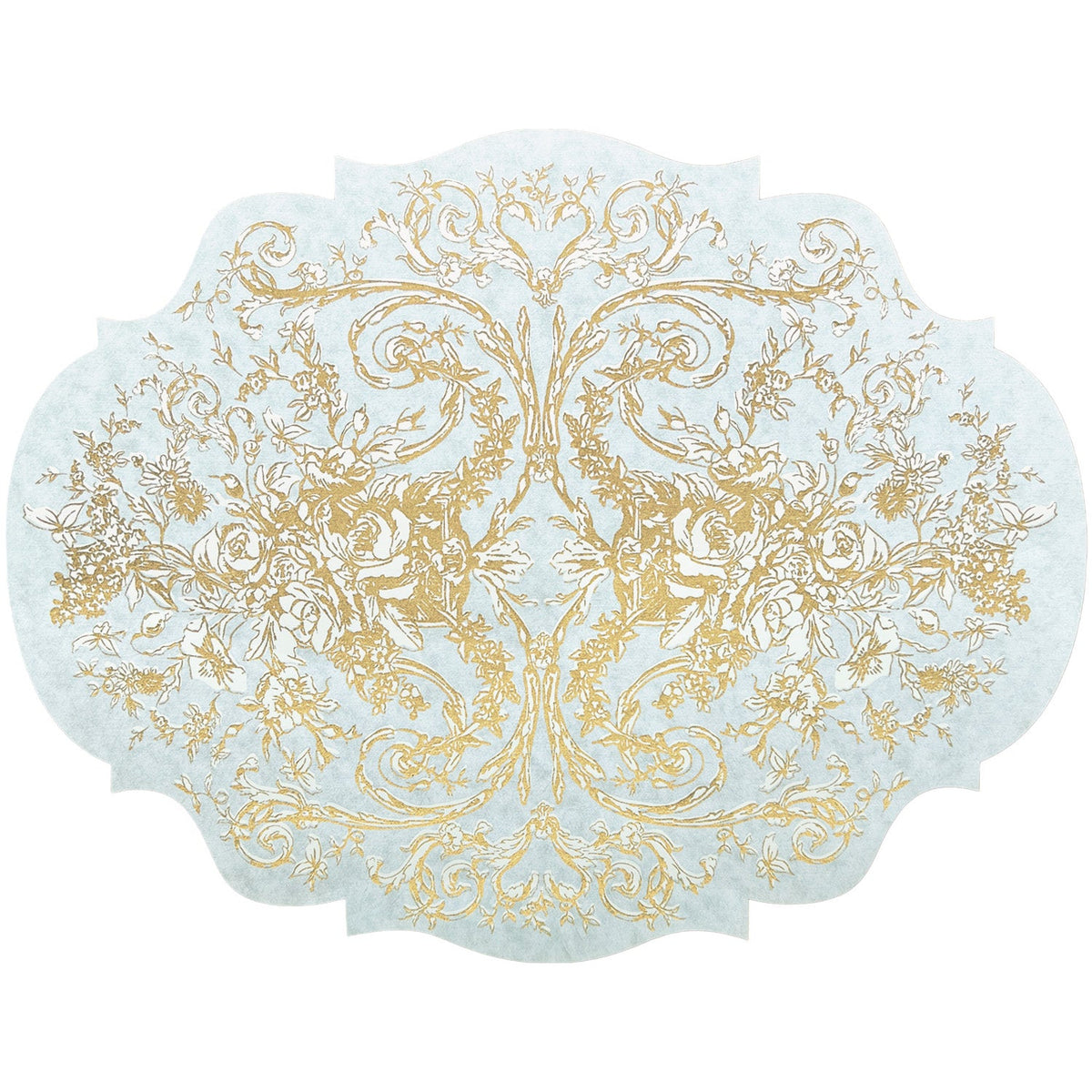 Die-Cut Gilded Scroll Frame Placemat