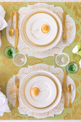 Die-Cut Gilded Scroll Frame Placemat