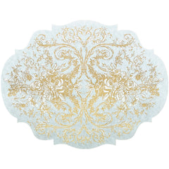 Die-Cut Gilded Scroll Frame Placemat