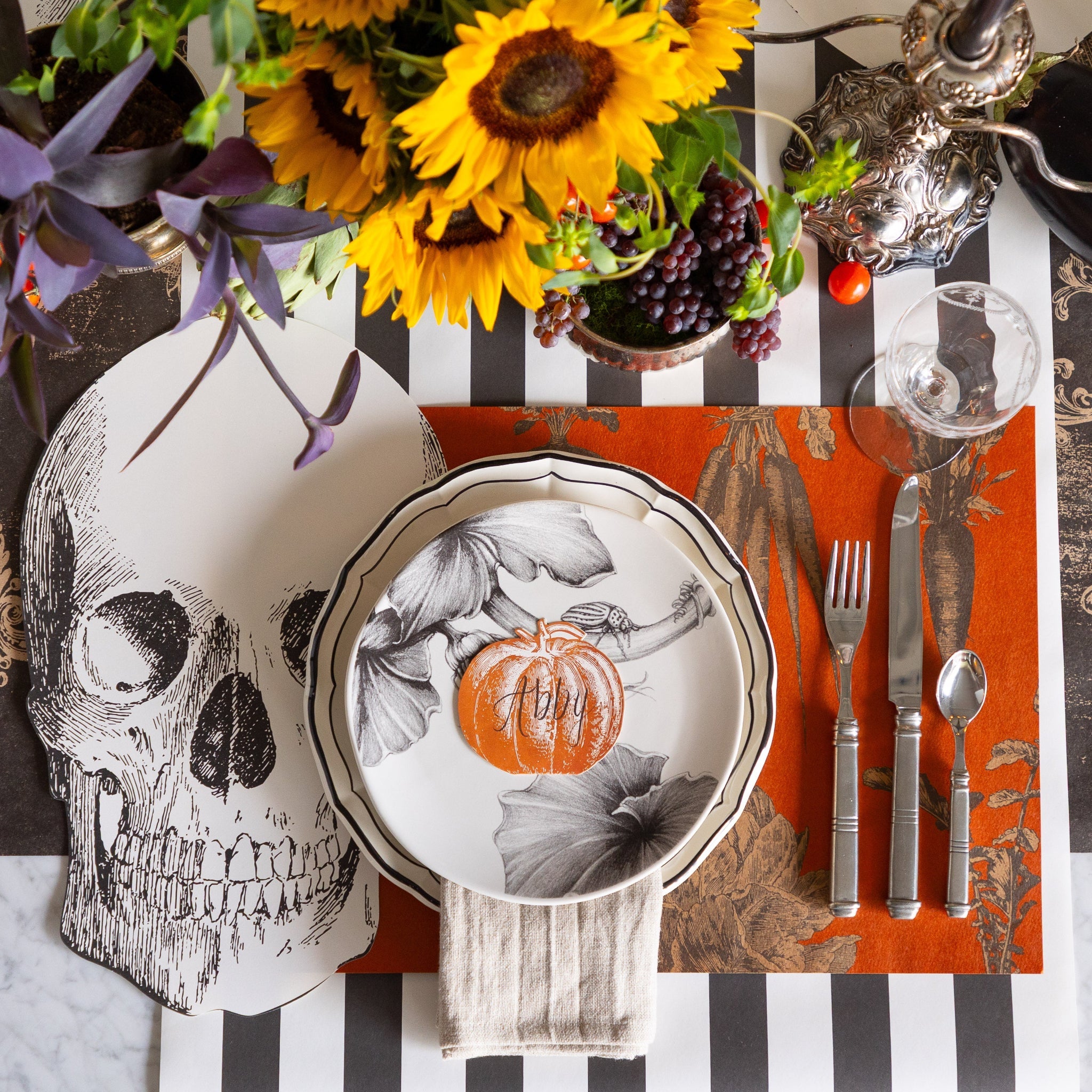Die-cut Skull Placemat