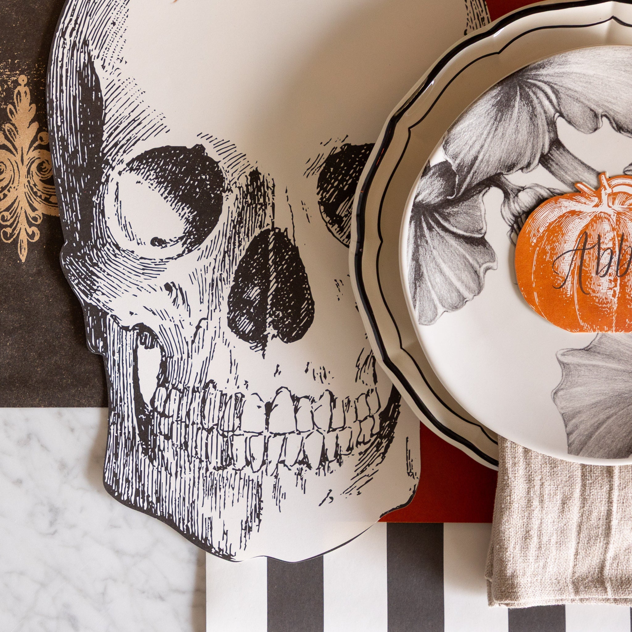 Die-cut Skull Placemat