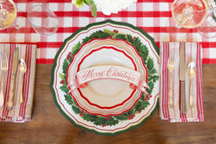 Die-cut Holiday Holly China Placemat