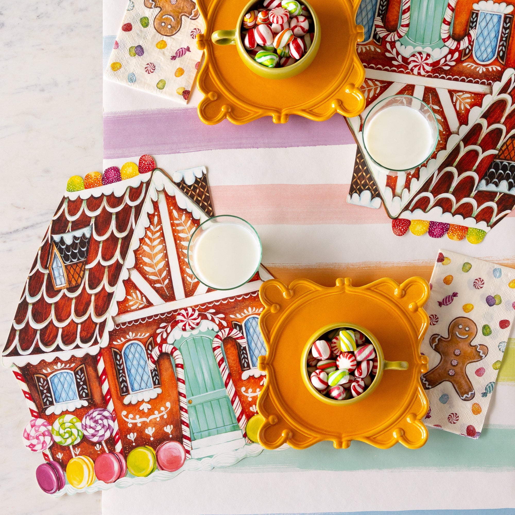 Die-cut Gingerbread House Placemat