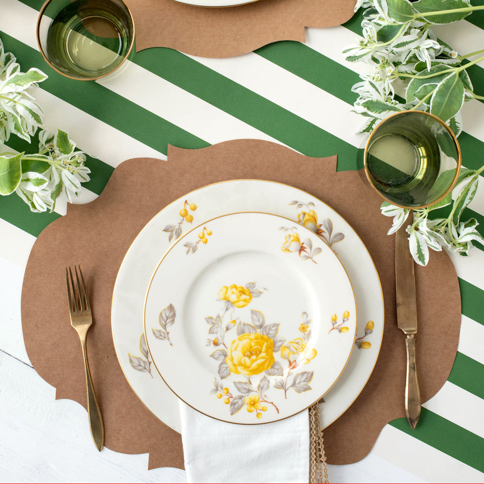 Die-cut Kraft French Frame Placemat