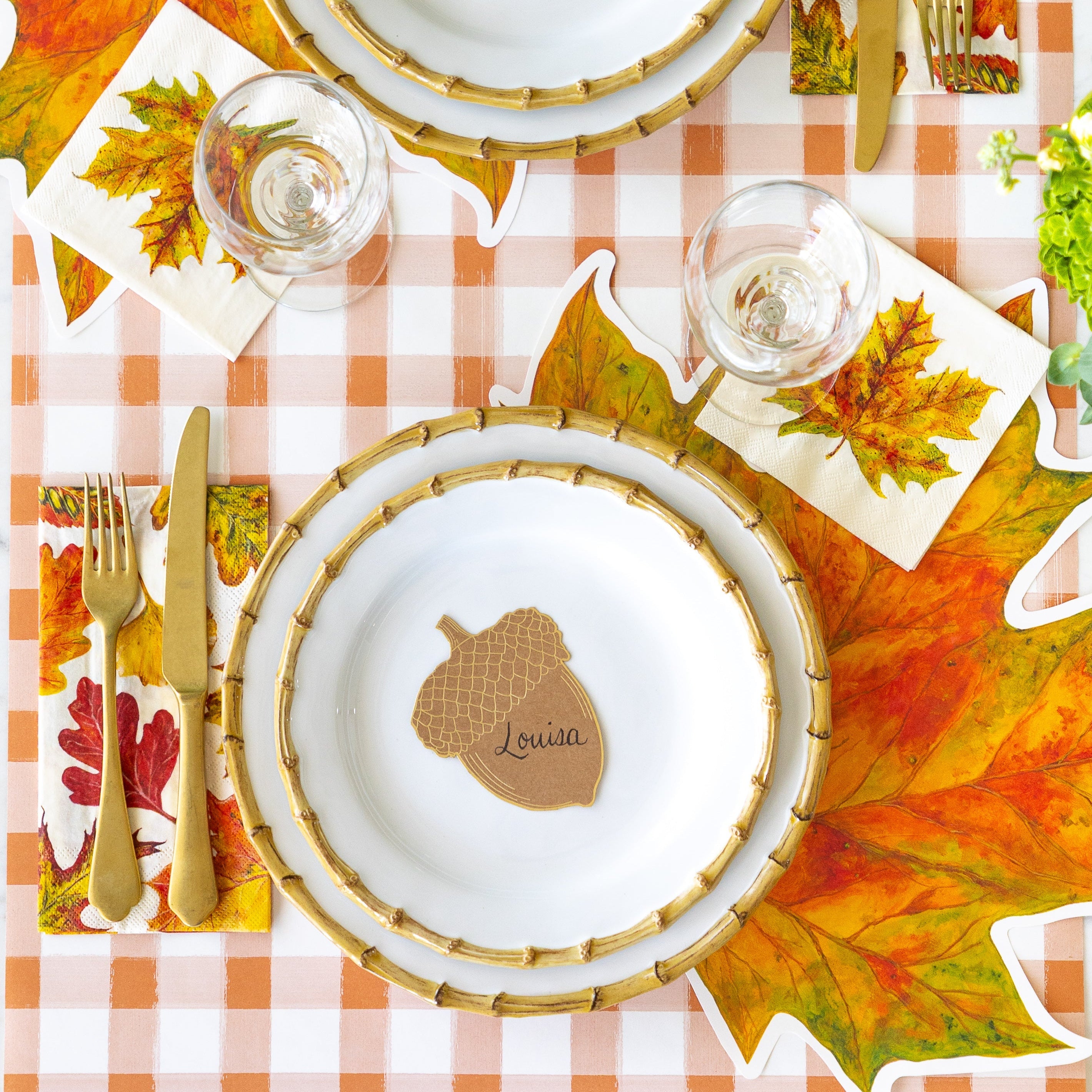 Die-cut Fall Leaf Placemat