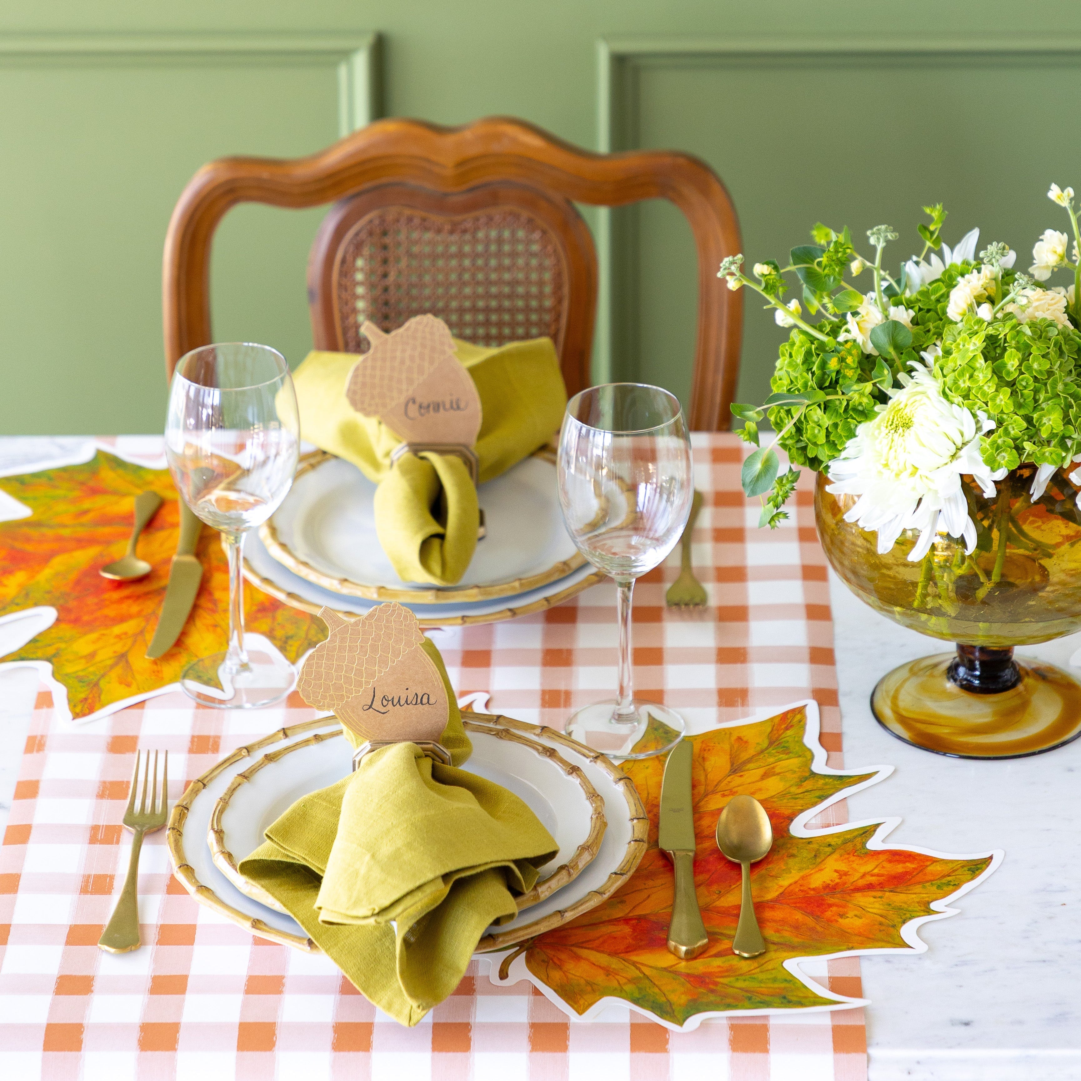 Die-cut Fall Leaf Placemat