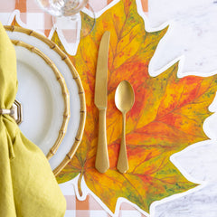 Die-cut Fall Leaf Placemat