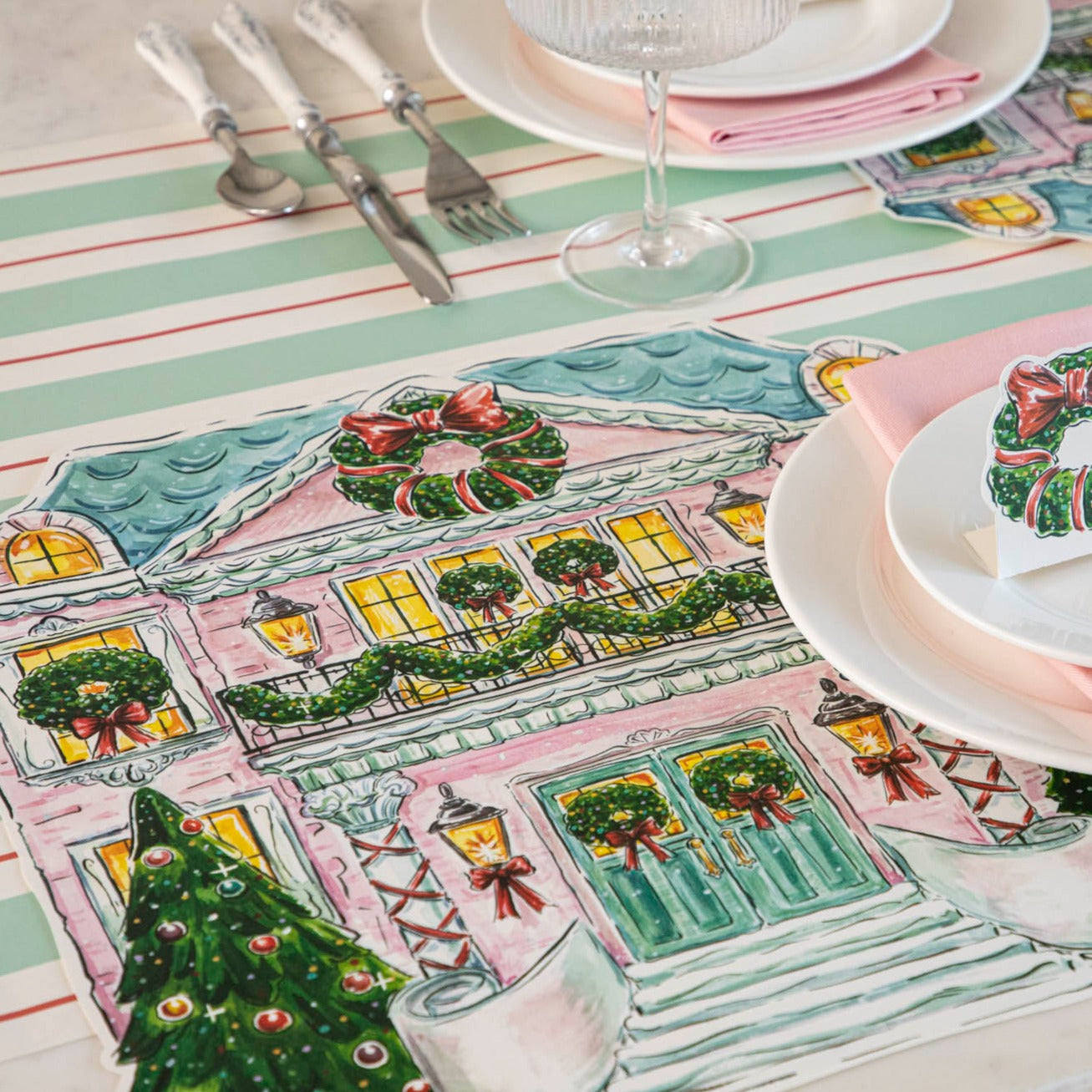 Die-cut Holiday Home Placemat