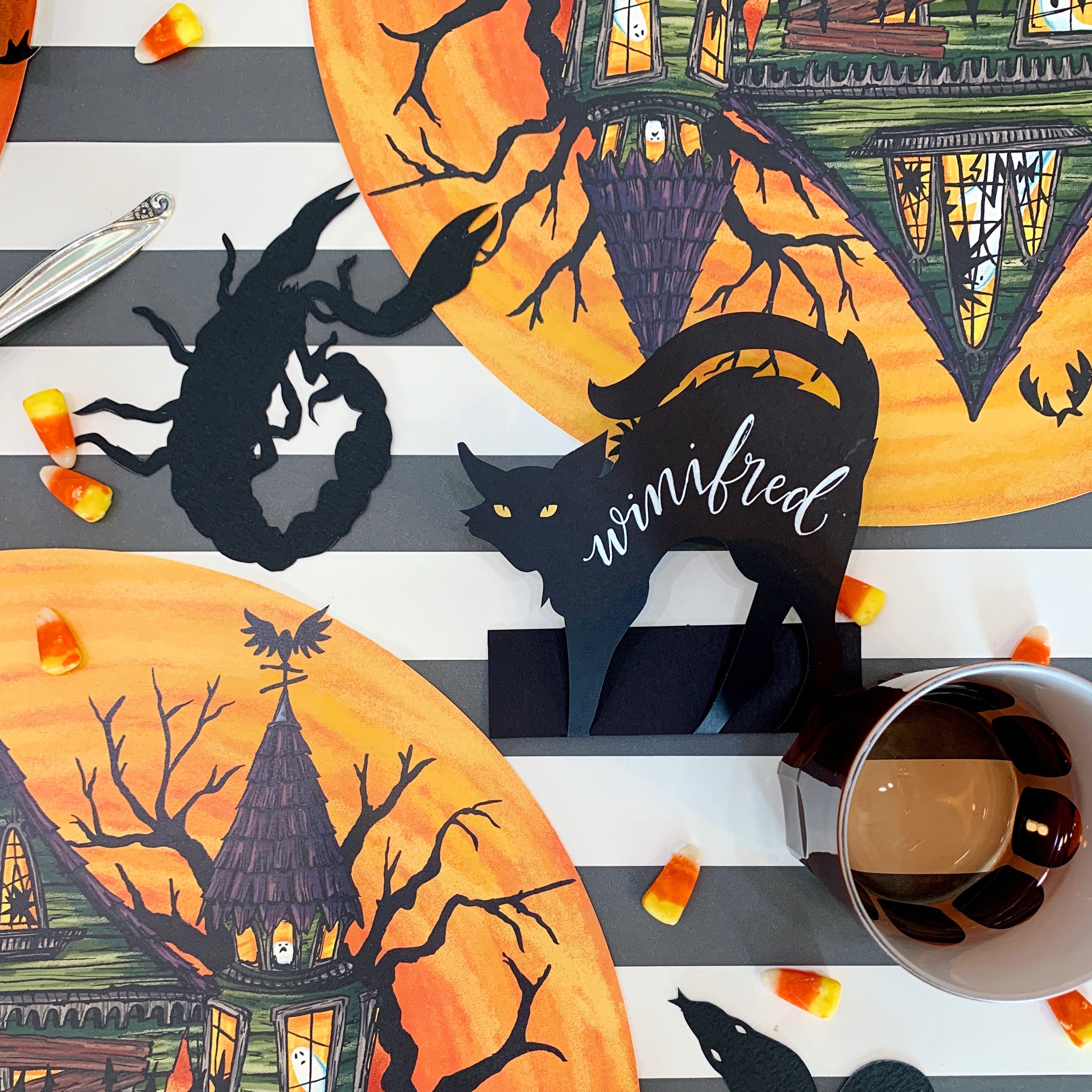Black Cat Place Card
