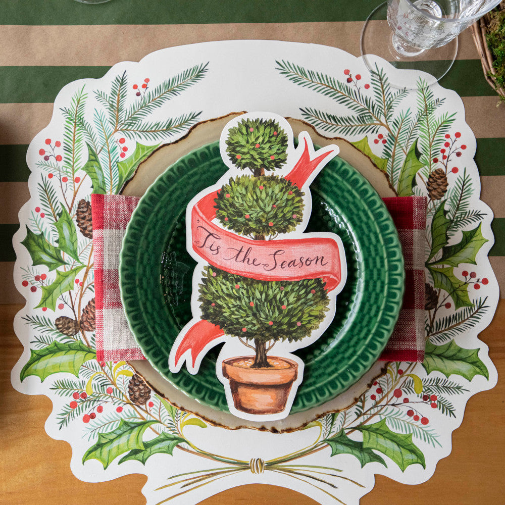 Die-cut Christmas Sprigs Placemat