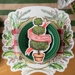 Die-cut Christmas Sprigs Placemat