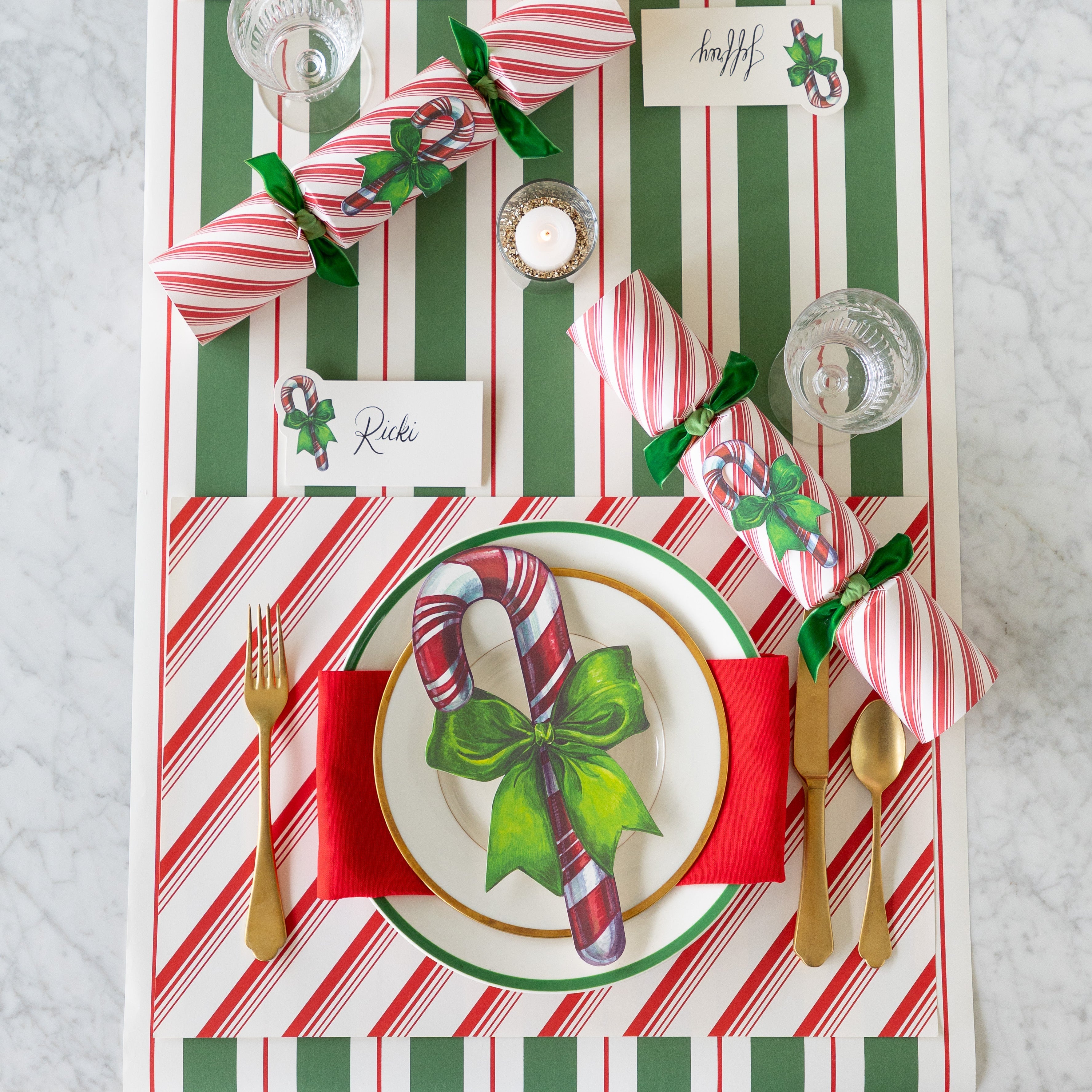 Candy Cane Crackers