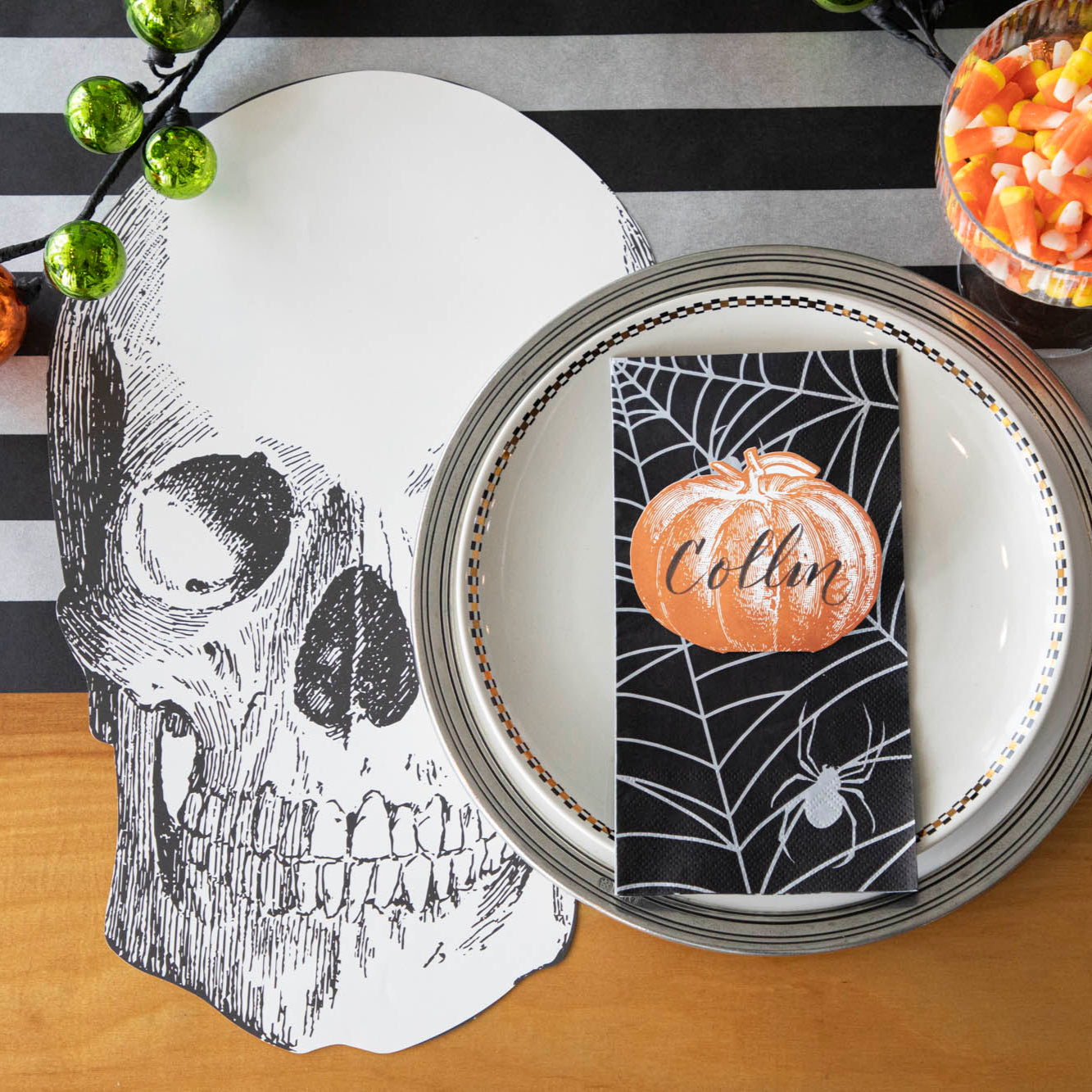 Die-cut Skull Placemat