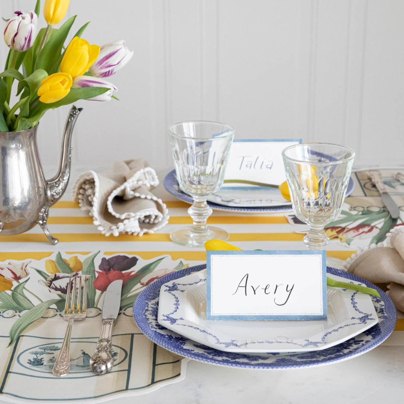 Cornflower Blue Place Card