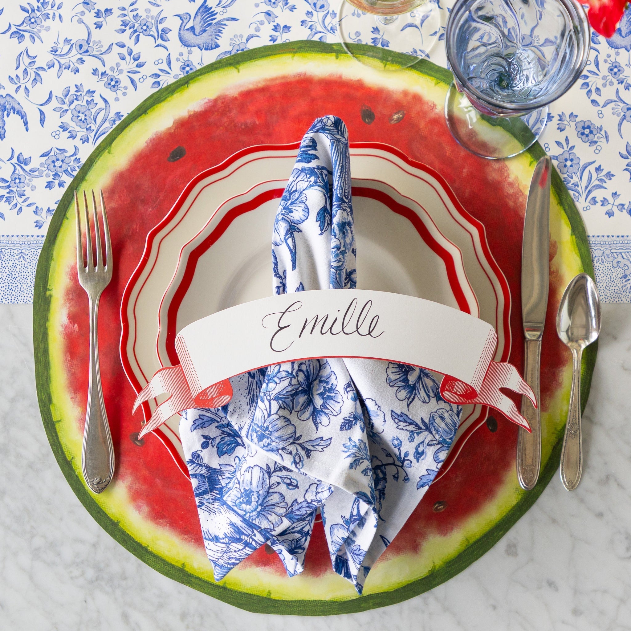 Die-cut Watermelon Placemat