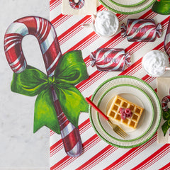 Die-cut Candy Cane Placemat