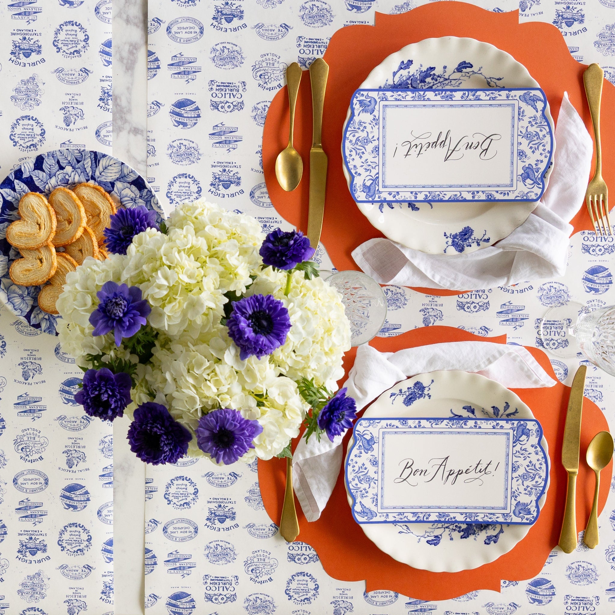Die-cut Orange French Frame Placemat
