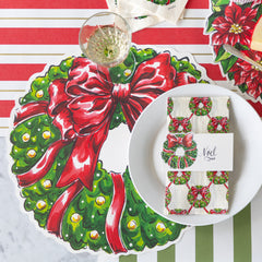 Die-cut Holiday Wreath Placemat