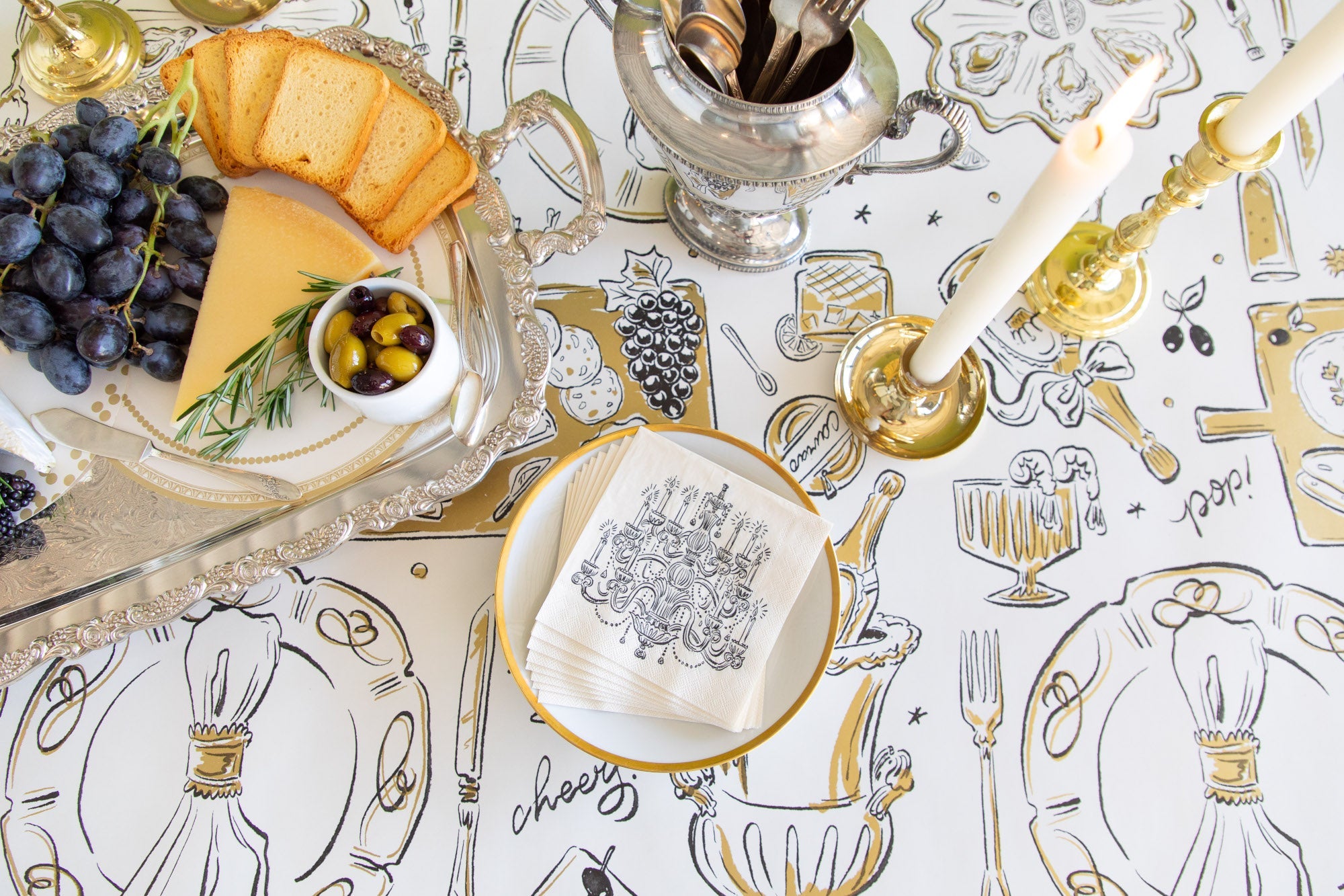 Chandelier Cocktail Napkins