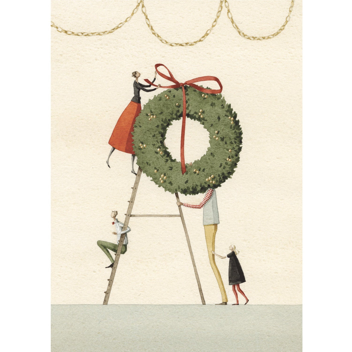 Christmas Wreath Greeting Card