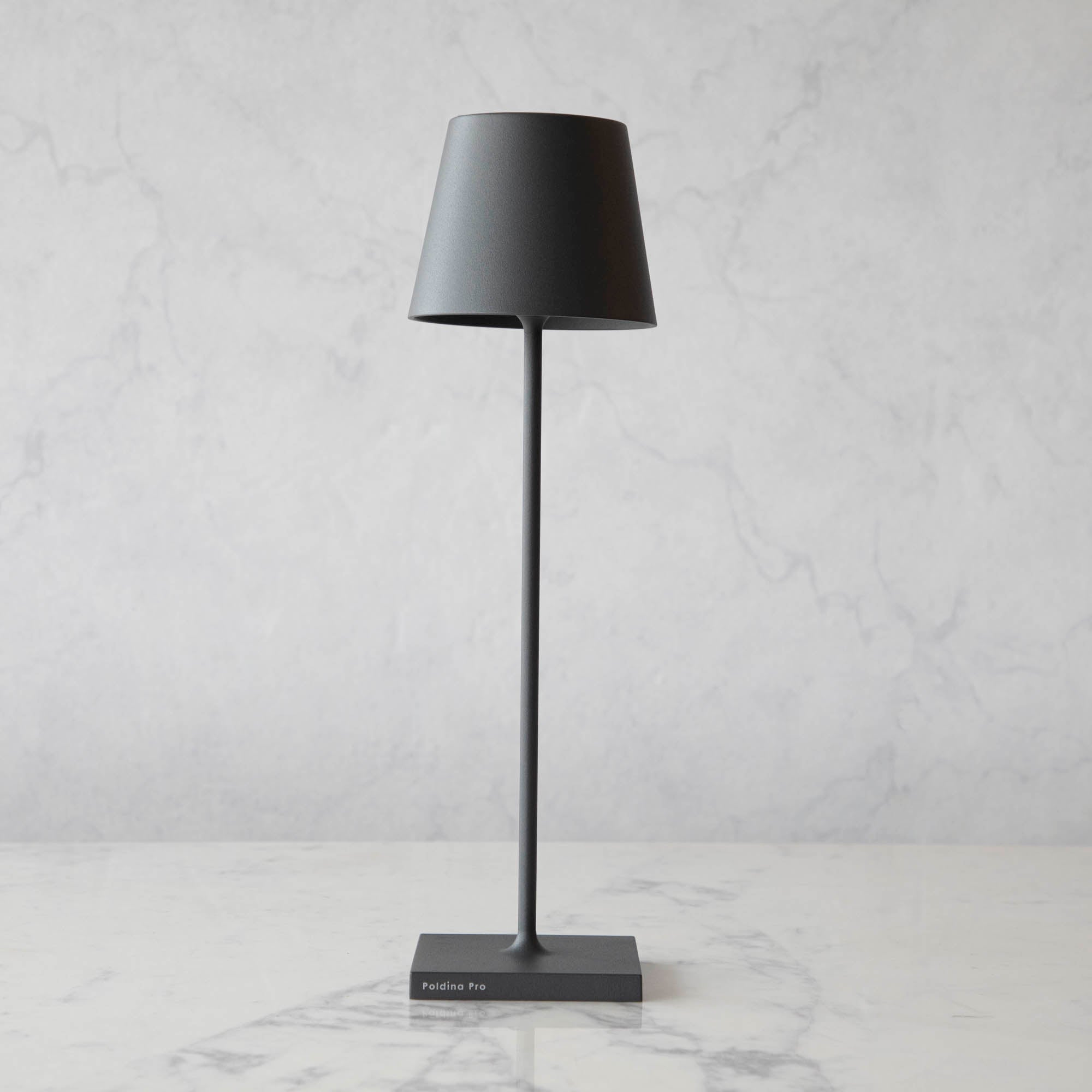 Dark Grey Cordless Lamp