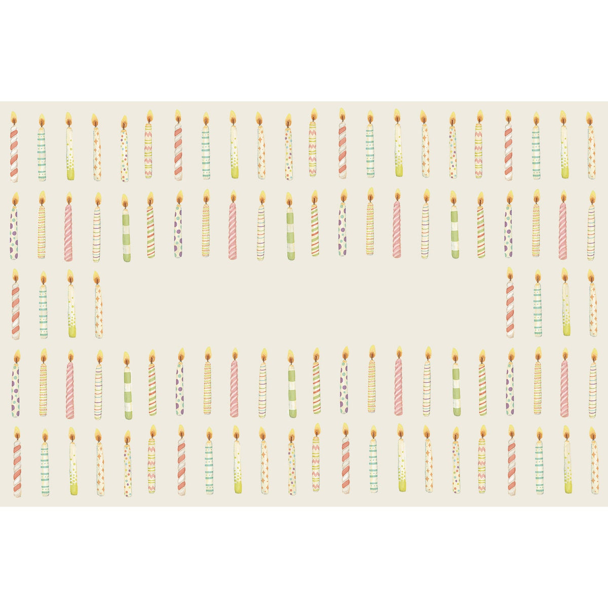 Birthday Candles Personalized Placemat