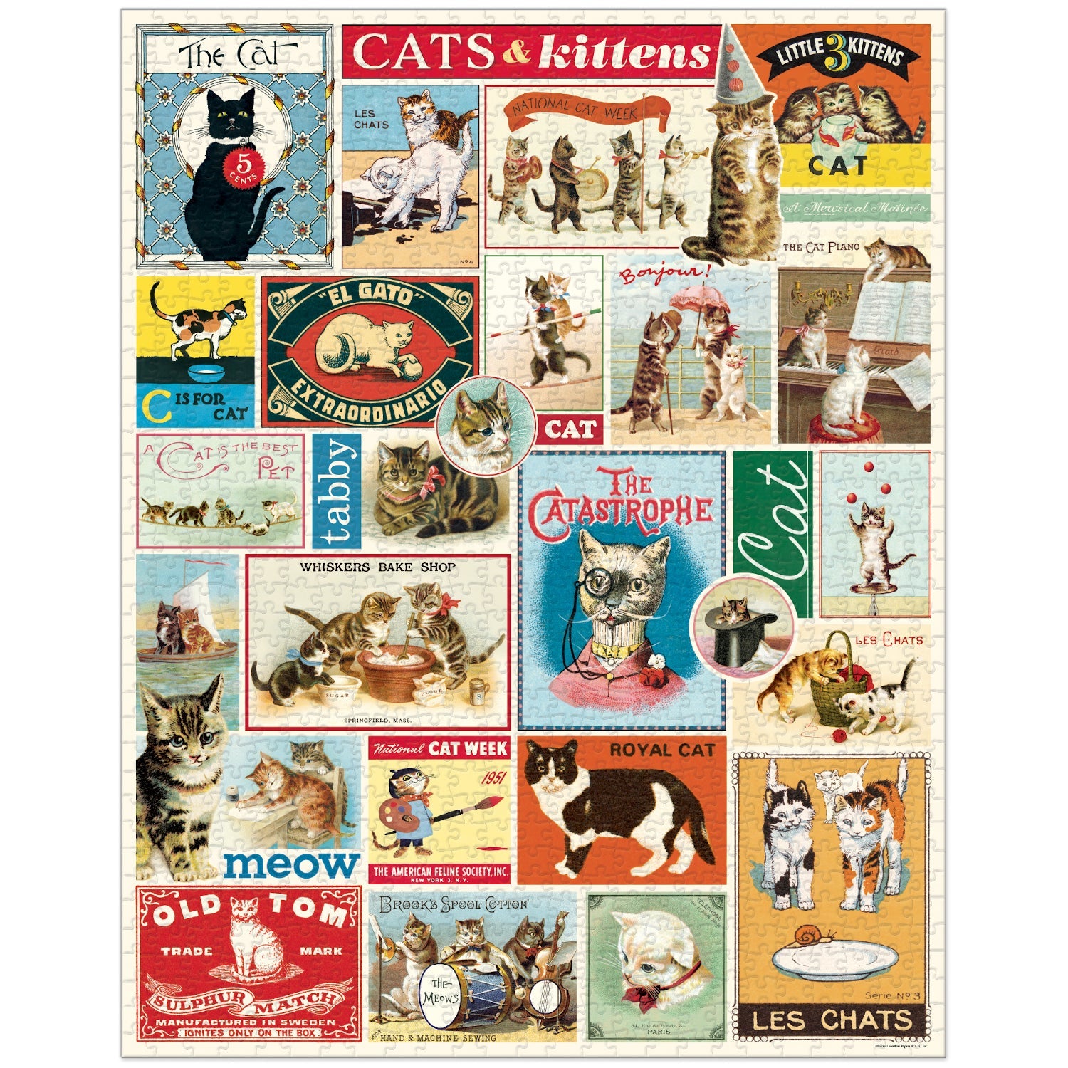 Cats & Kittens 1,000 Piece Puzzle