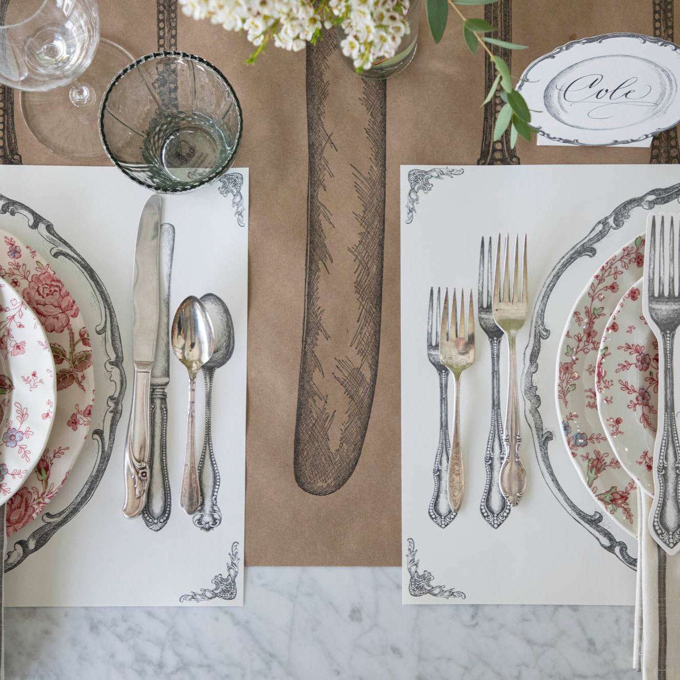 Cutlery on Kraft Runner