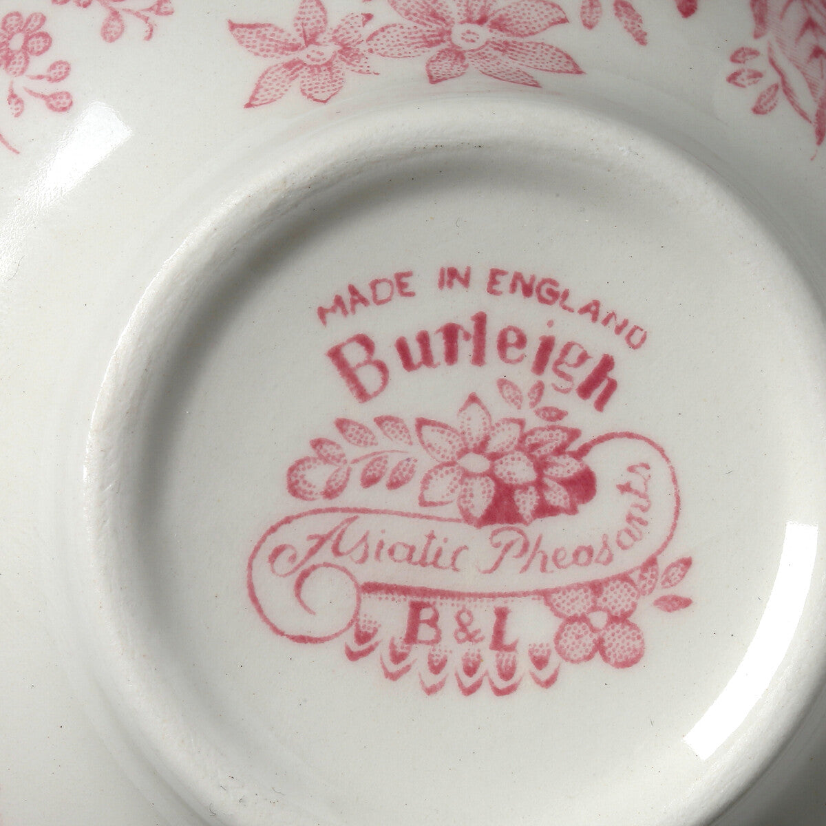Burleigh Pink Asiatic Pheasants Dinnerware