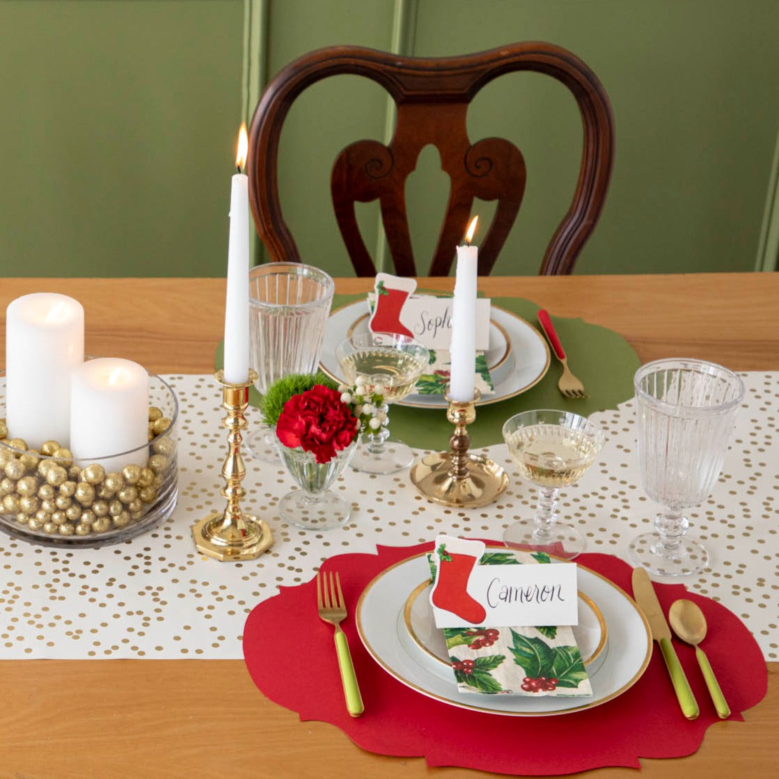 Die-cut Red French Frame Placemat