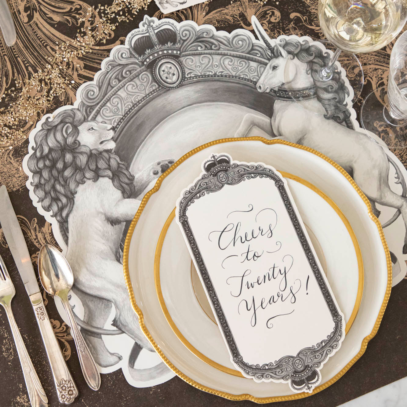 Die-cut H&C Regal Crest Placemat
