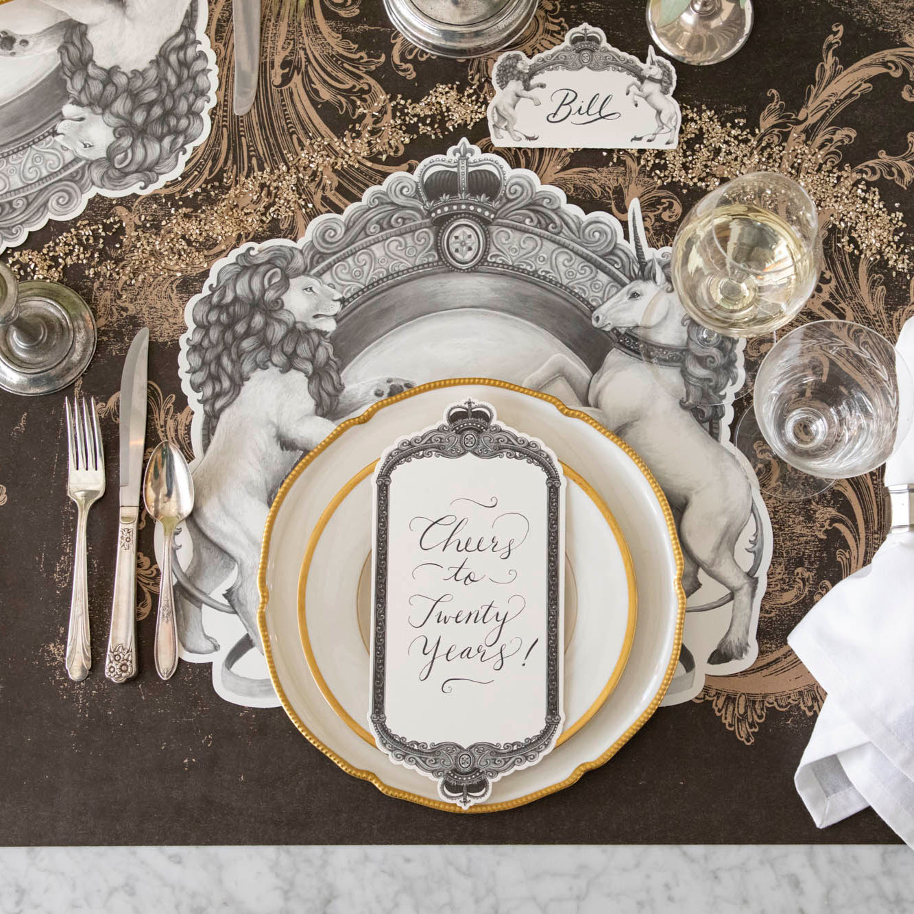 Die-cut H&C Regal Crest Placemat