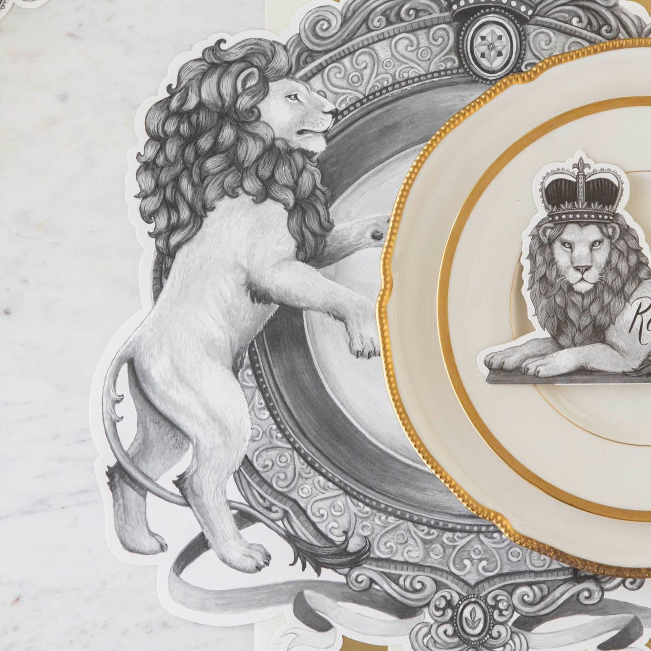 Die-cut H&C Regal Crest Placemat