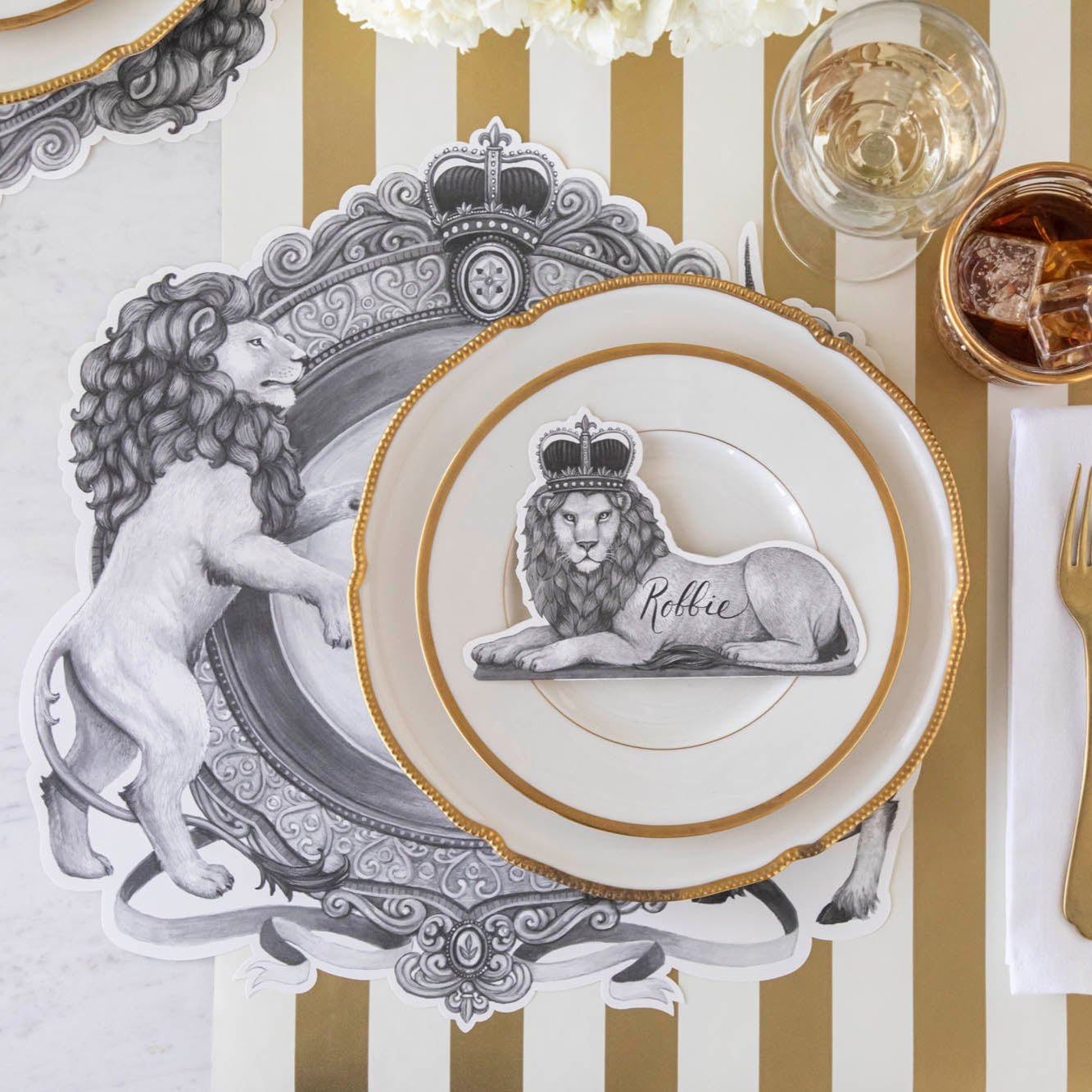 Die-cut H&C Regal Crest Placemat